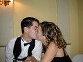 Kissing at Dave's wedding